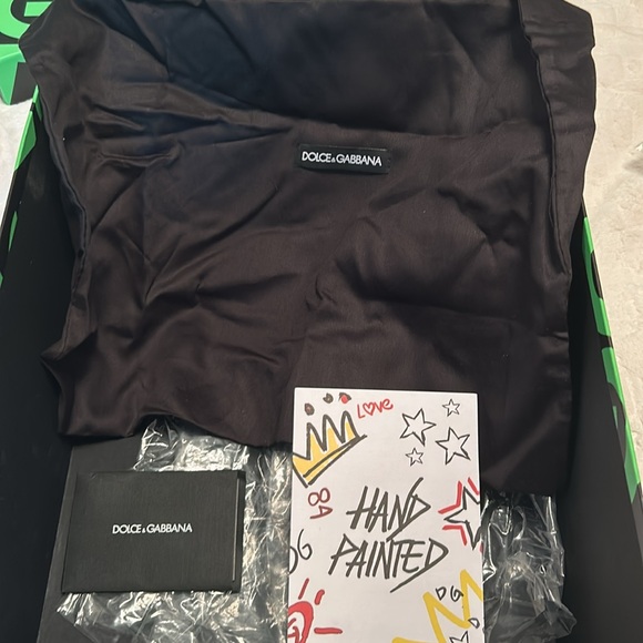 Dolce & Gabbana Logo Daymaster Hand-painted Sneakers - Picture 8 of 9